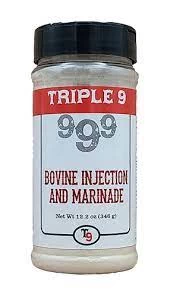Triple 9 Bovine Injection & Marinade 12.2 Oz.