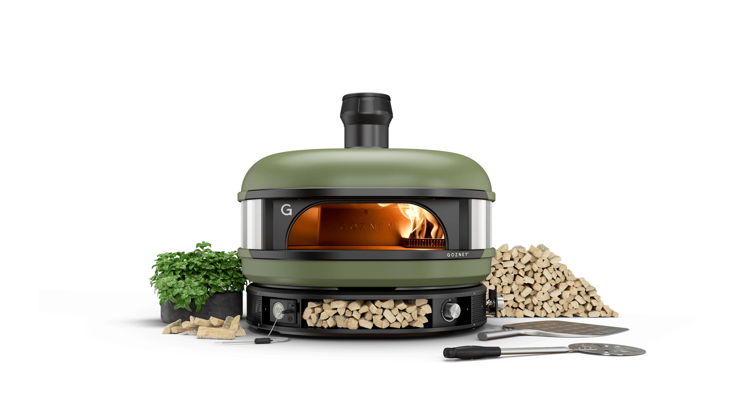 Gozney Dome Dual Fuel Natural Gas Pizza Oven - Olive - Image 5