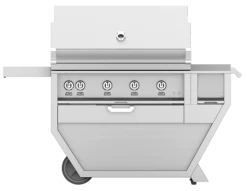 Hestan 42 Inch Natural Gas Deluxe Grill With Worktop, 4 Trellis Burner